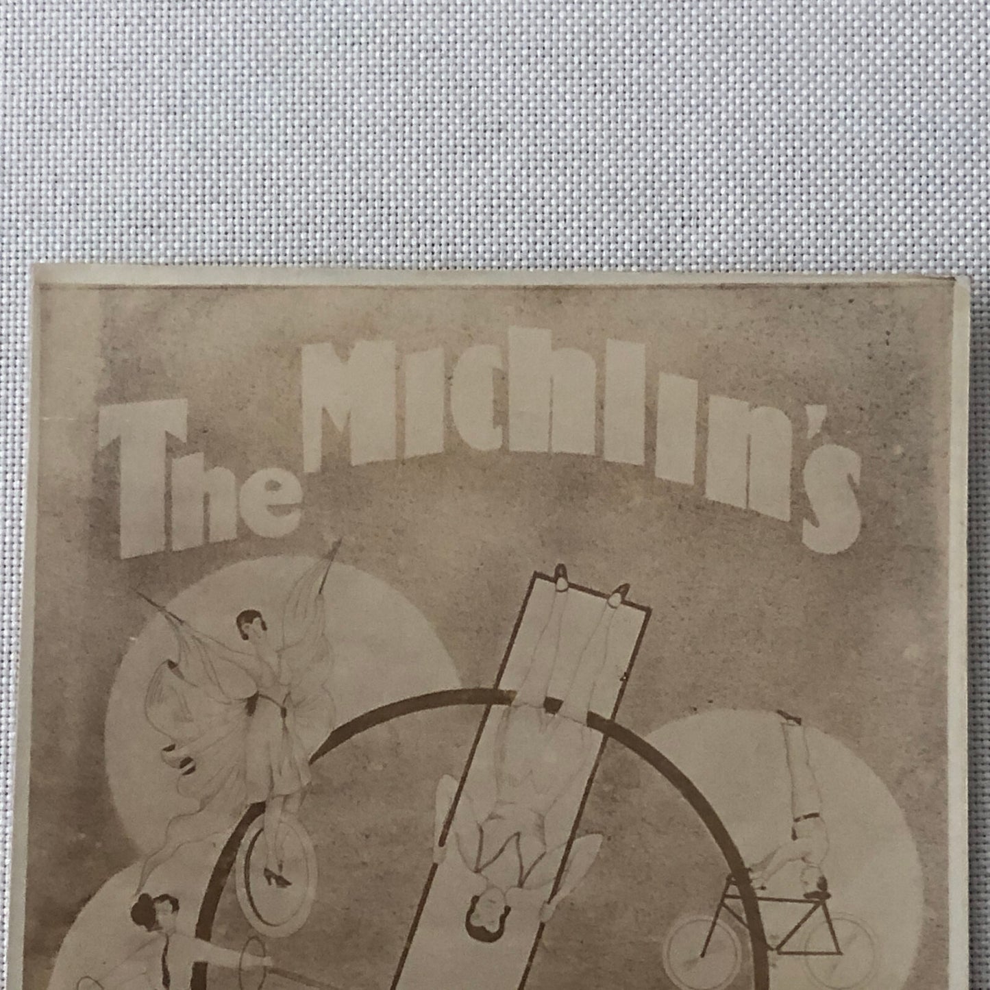 Circus Performer Unicycle Acrobat Balancing The Michelins Postcard Post Card
