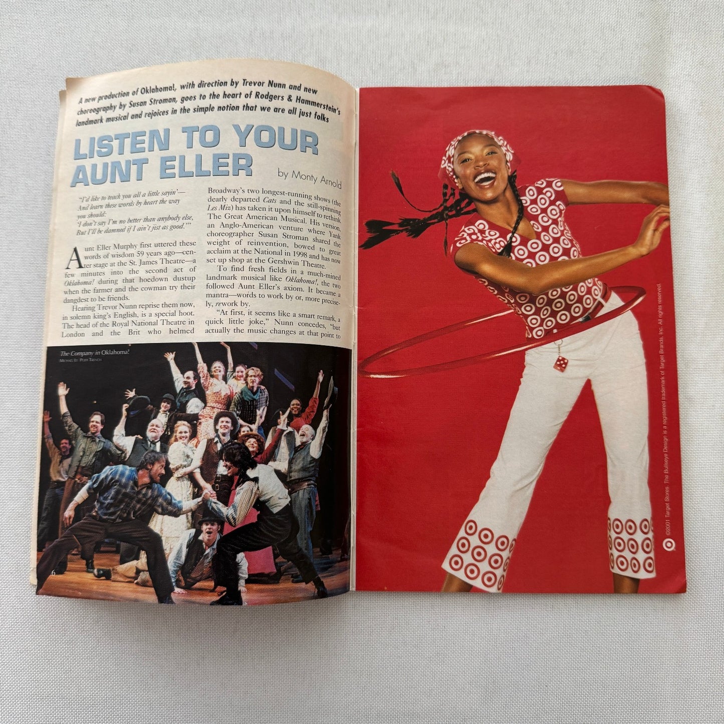 Necessary Targets Cast Signed Theater Playbill Autographed Signature 2002