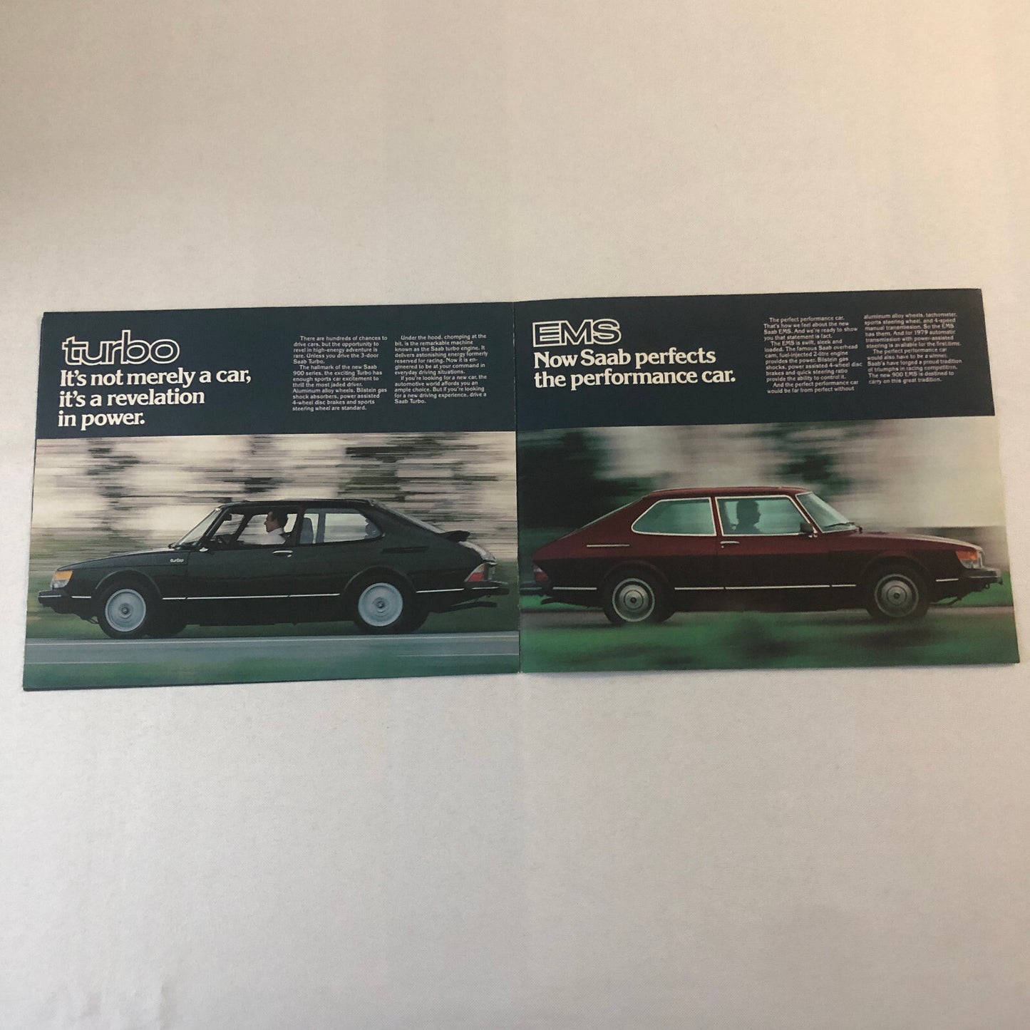 1979 Saab 900 Series Sales Brochure Catalog 900 EMS 900 Turbo 900 GLE