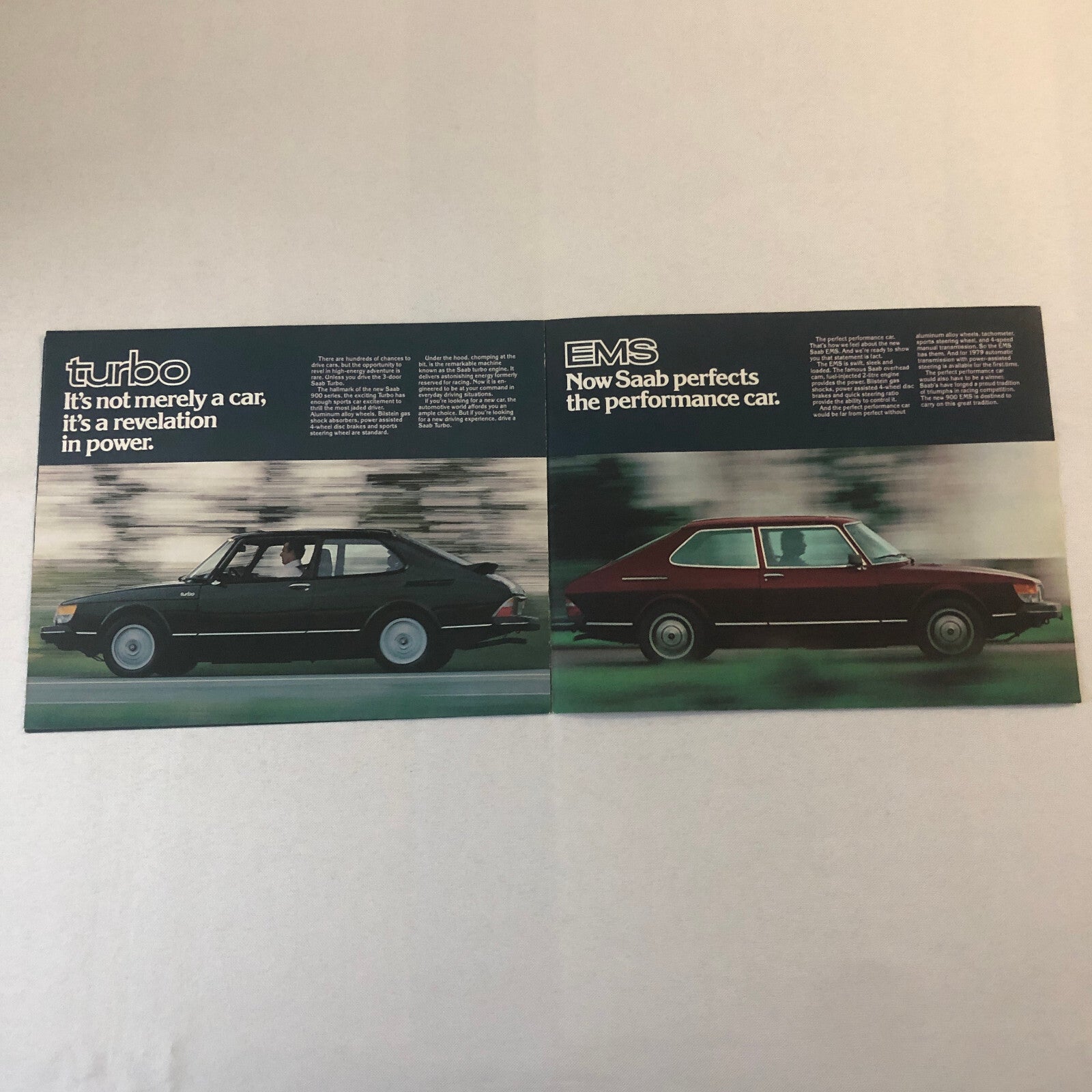 1979 Saab 900 Series Sales Brochure Catalog 900 EMS 900 Turbo 900 GLE