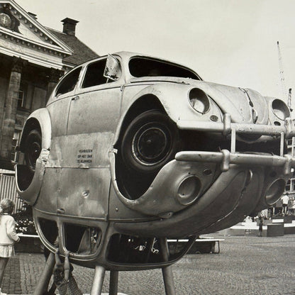 Vintage Volkswagen Beetle Car Art Sculpture Photo Photograph Print