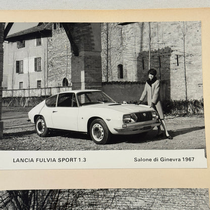 1967 Lancia Fulvia Geneva Auto Salon Show Photo Photograph Coupe Rallye Sport
