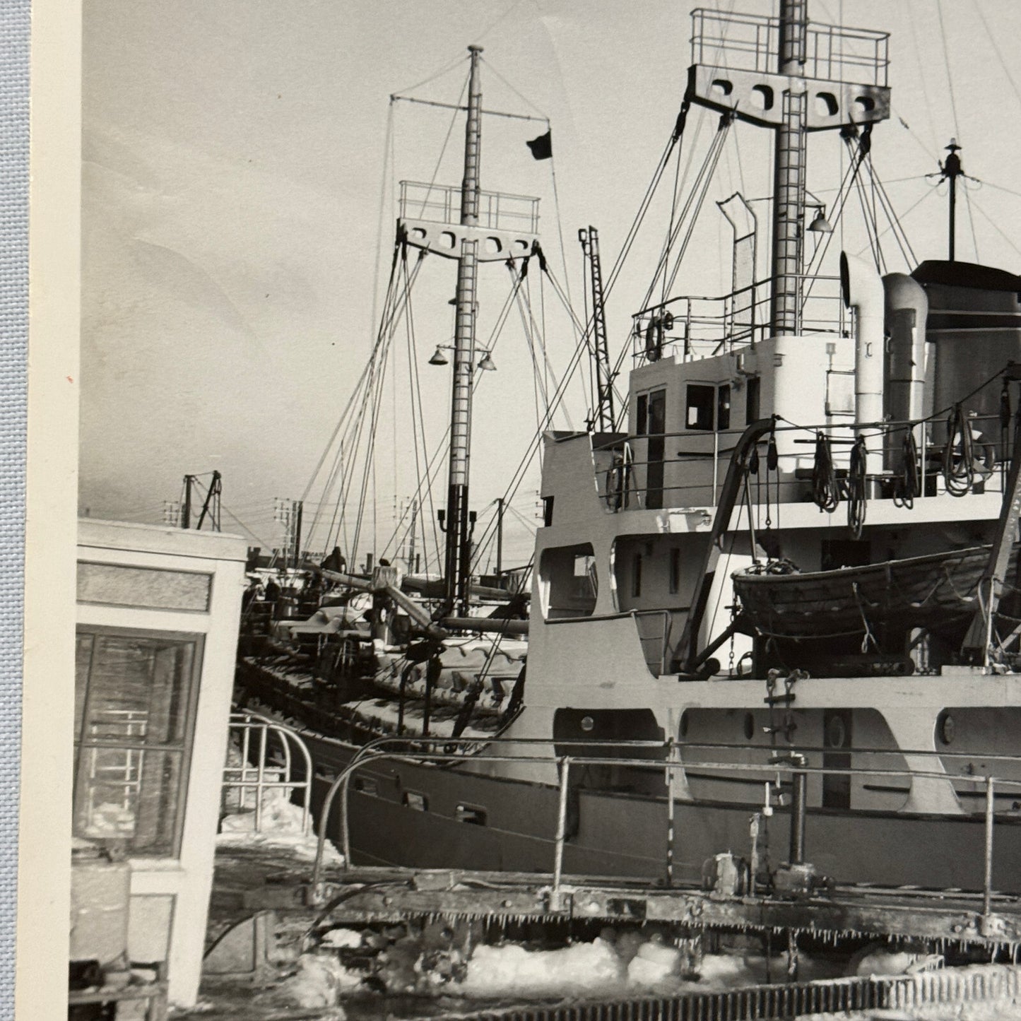 Vintage Ship Boat Photo Photograph German Freighter Hemlingen St Lawrence River