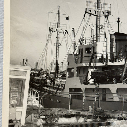 Vintage Ship Boat Photo Photograph German Freighter Hemlingen St Lawrence River