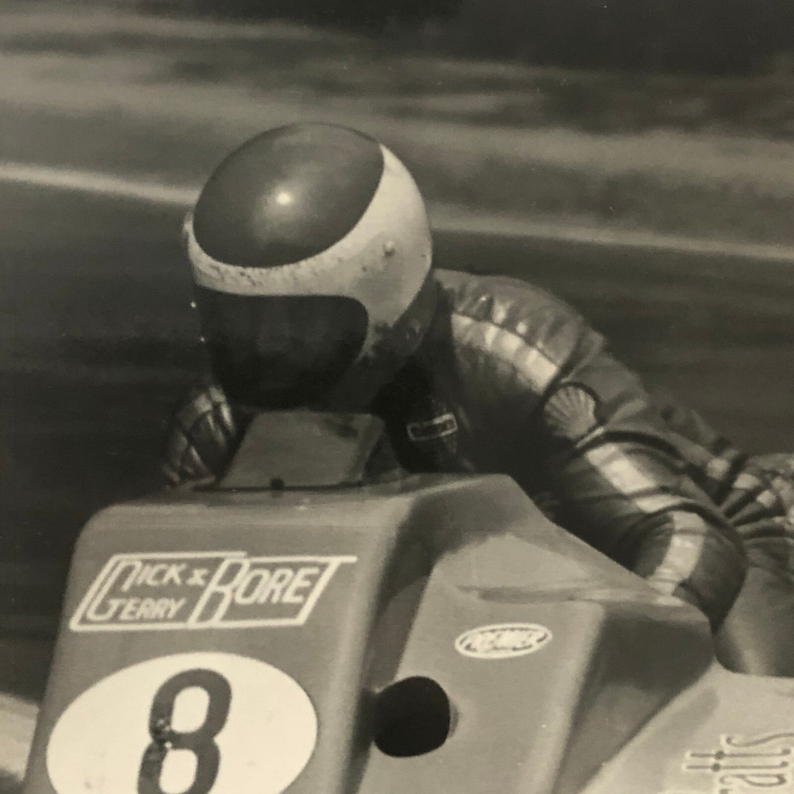 Vintage Motorcycle Sidecar Racing Photo Photograph Side Car Gerry Boret