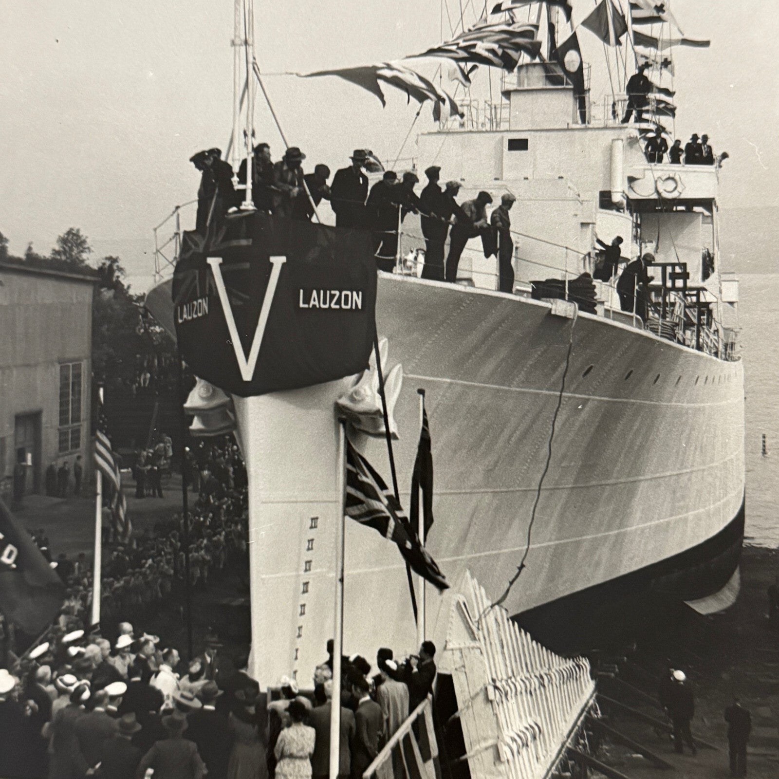 Vintage Boat Ship Photo Photograph Print Lauzon