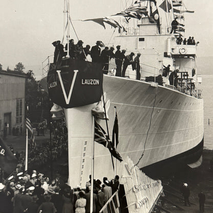 Vintage Boat Ship Photo Photograph Print Lauzon