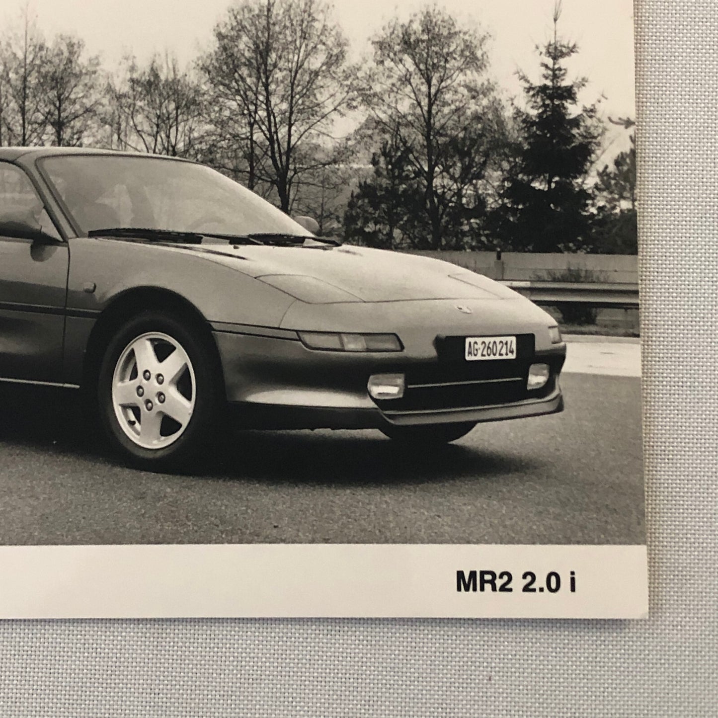 Vintage Toyota MR2 Car Factory Press Photo Photograph