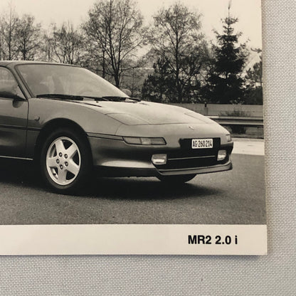 Vintage Toyota MR2 Car Factory Press Photo Photograph