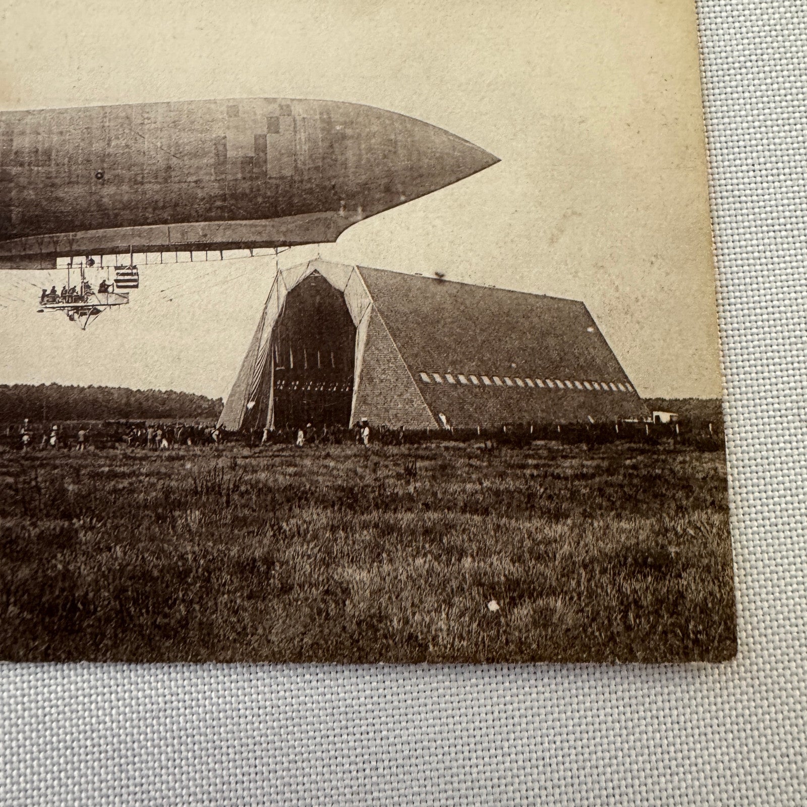 Vintage Zeppelin Airship Dirigible Postcard Post Card French Dirigeable Liberte
