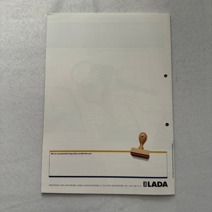 Lada Samara Car Sales Brochure Catalog Prospekt GERMAN Text