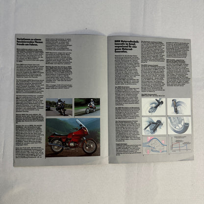 Vintage BMW Motorcycle Bike Sales Brochure R100 RT RS CS R80 RT ST R65 GERMAN
