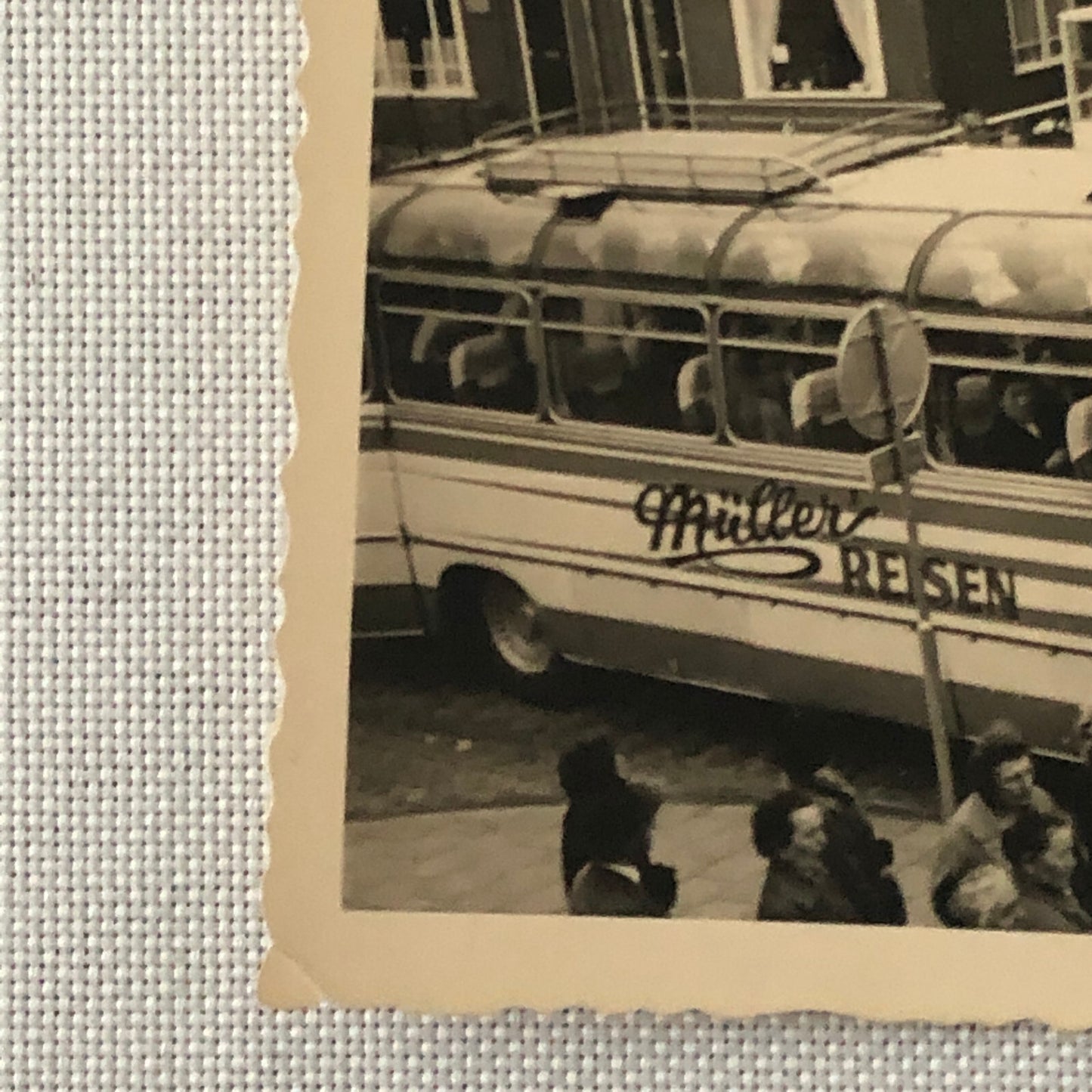 Vintage Bus Photo Photograph Print Germany 