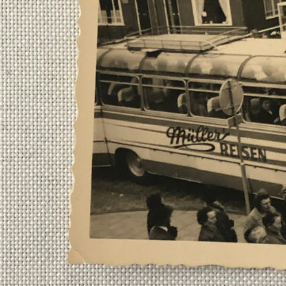 Vintage Bus Photo Photograph Print Germany 