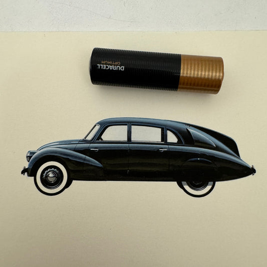 Tatra T77 Car Illustration Art Drawing Vintage Miniature Hand Drawn Robert Preis