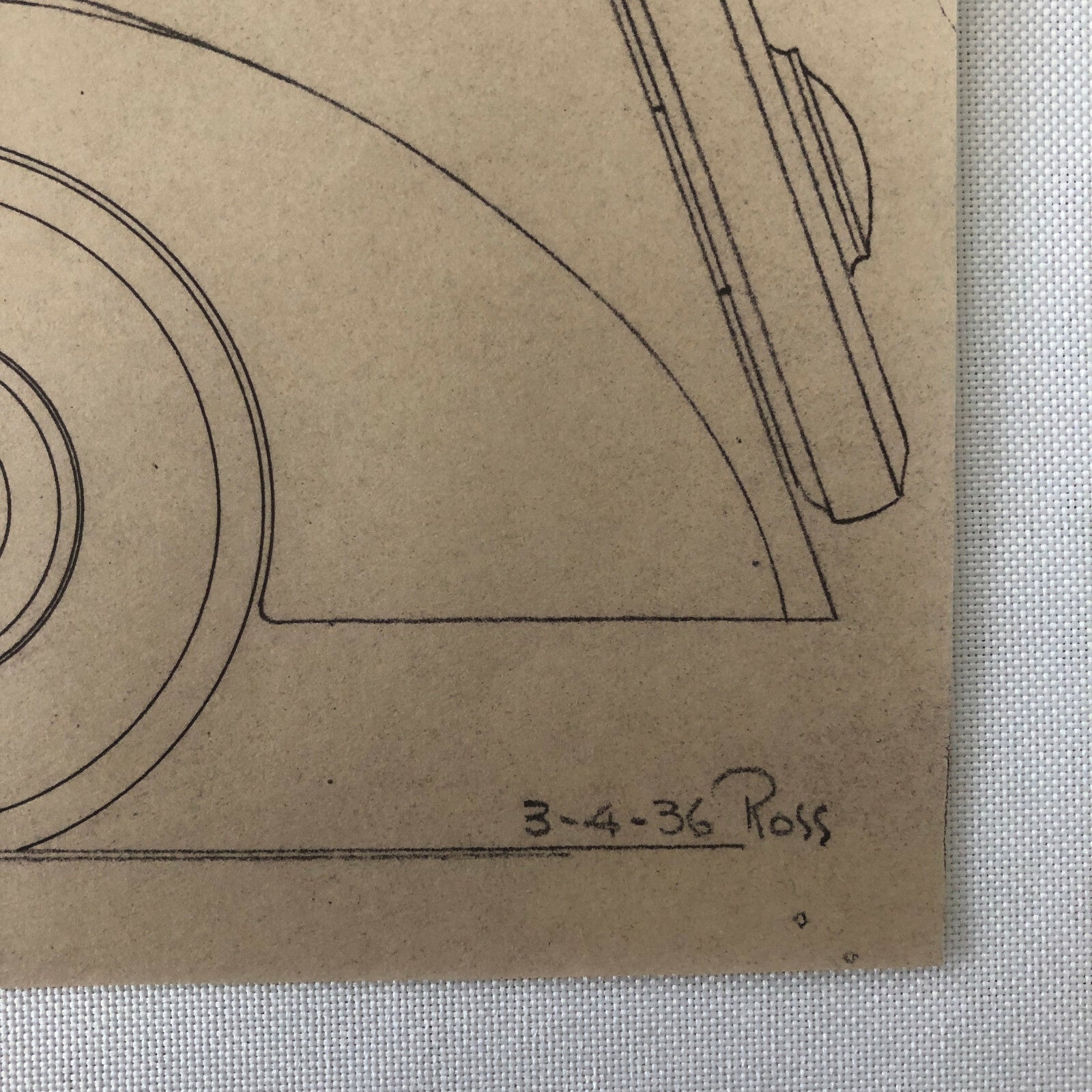 1936 Coachbuilder Car Design Blueprint Rendering Blue Print Coupe Body Style 