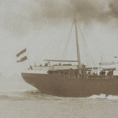 Vintage Ship Boat Photo Photograph Print Unidentified