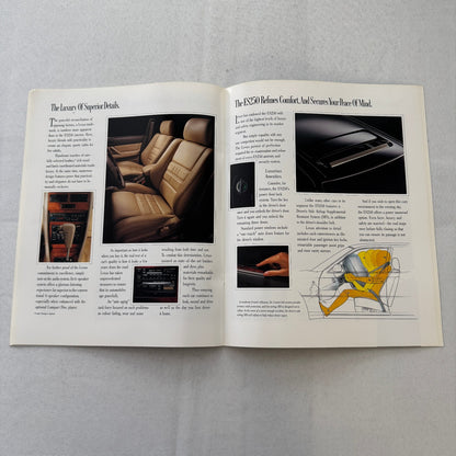 Lexus ES250 Car Sales Brochure Catalog Advertising Canadian Lexus ES 250 Vintage