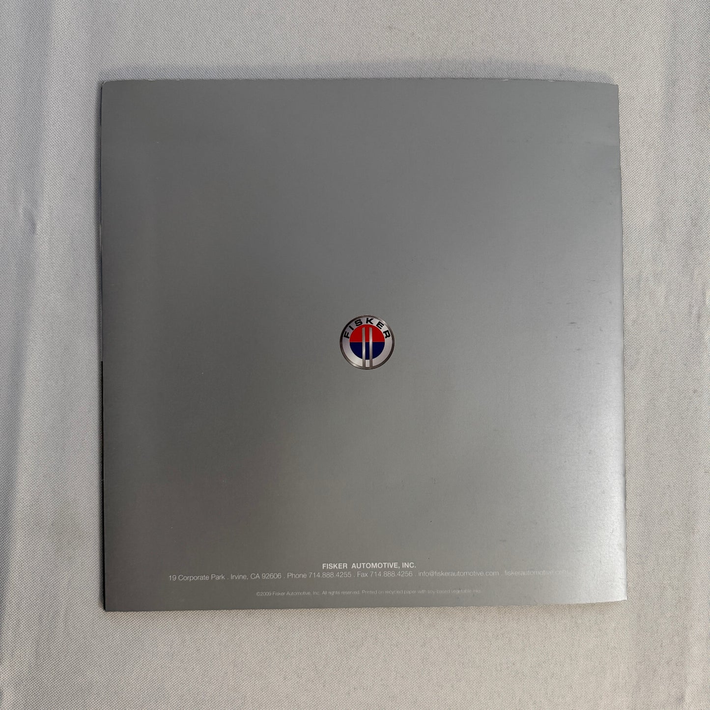 2009 Fisker Karma Car Sales Brochure Catalog Advertising