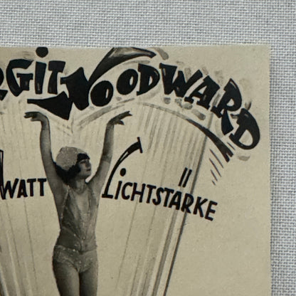 Vintage Circus Performer Postcard Post Card Acrobat Margit Woodward