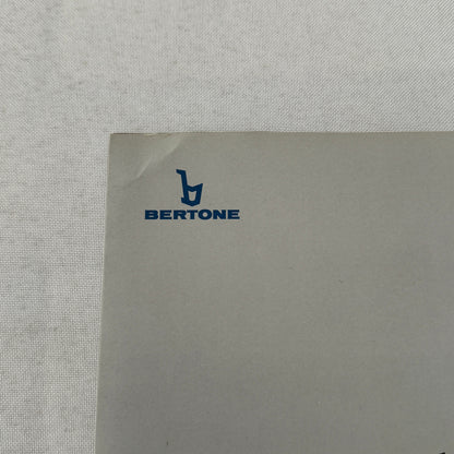 Bertone Klapp Top Folding Convertible Top Sales Brochure BMW 3 Series