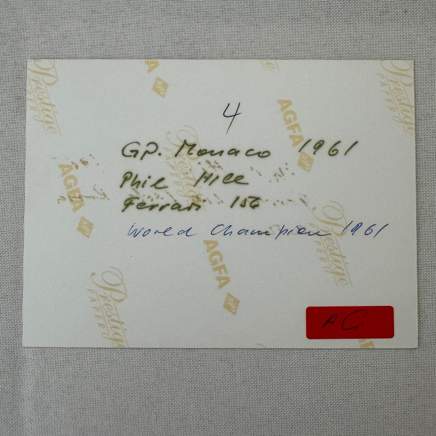 Phil Hill Ferrari 156 1961 Monaco Grand Prix Racing Photo Photograph Modern