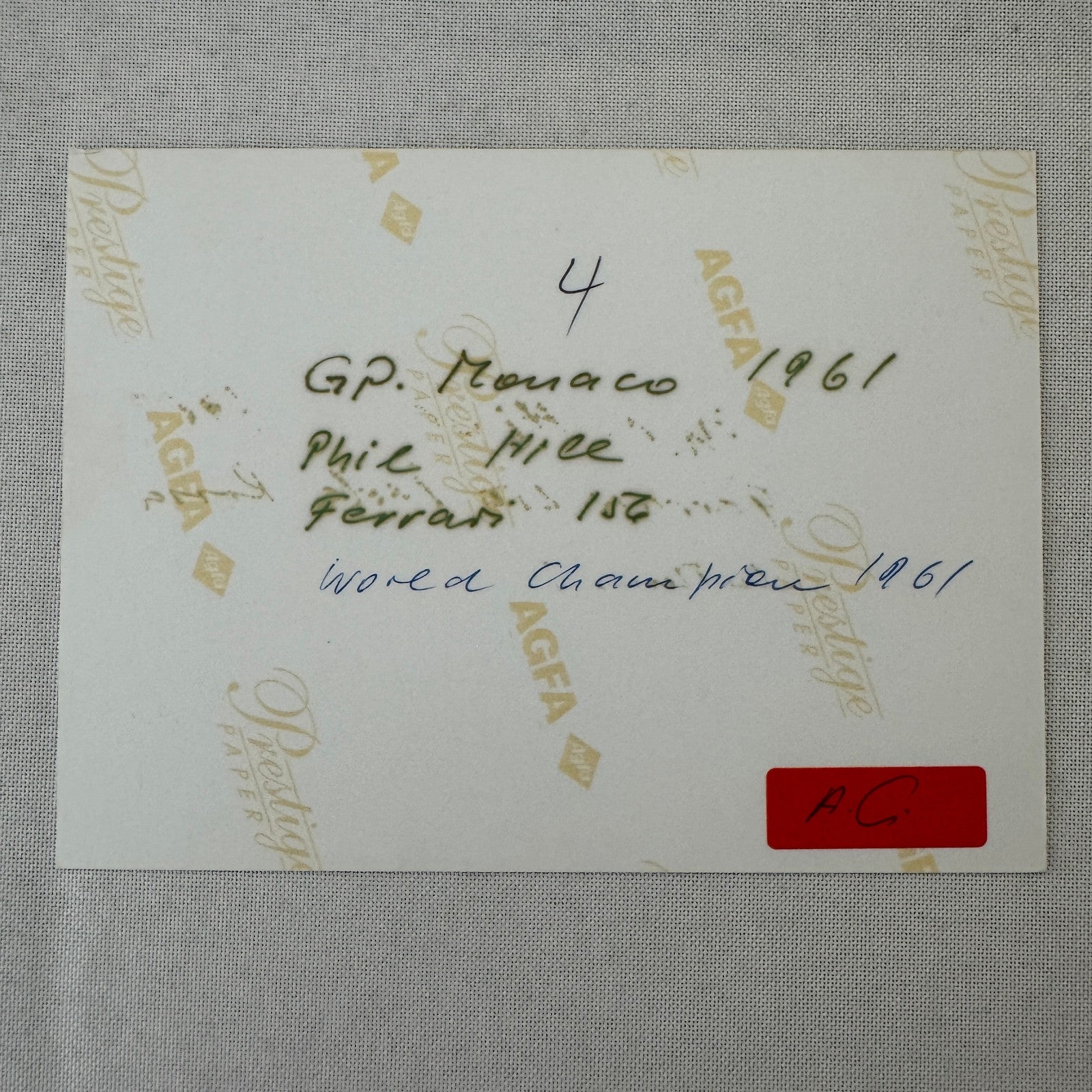 Phil Hill Ferrari 156 1961 Monaco Grand Prix Racing Photo Photograph Modern