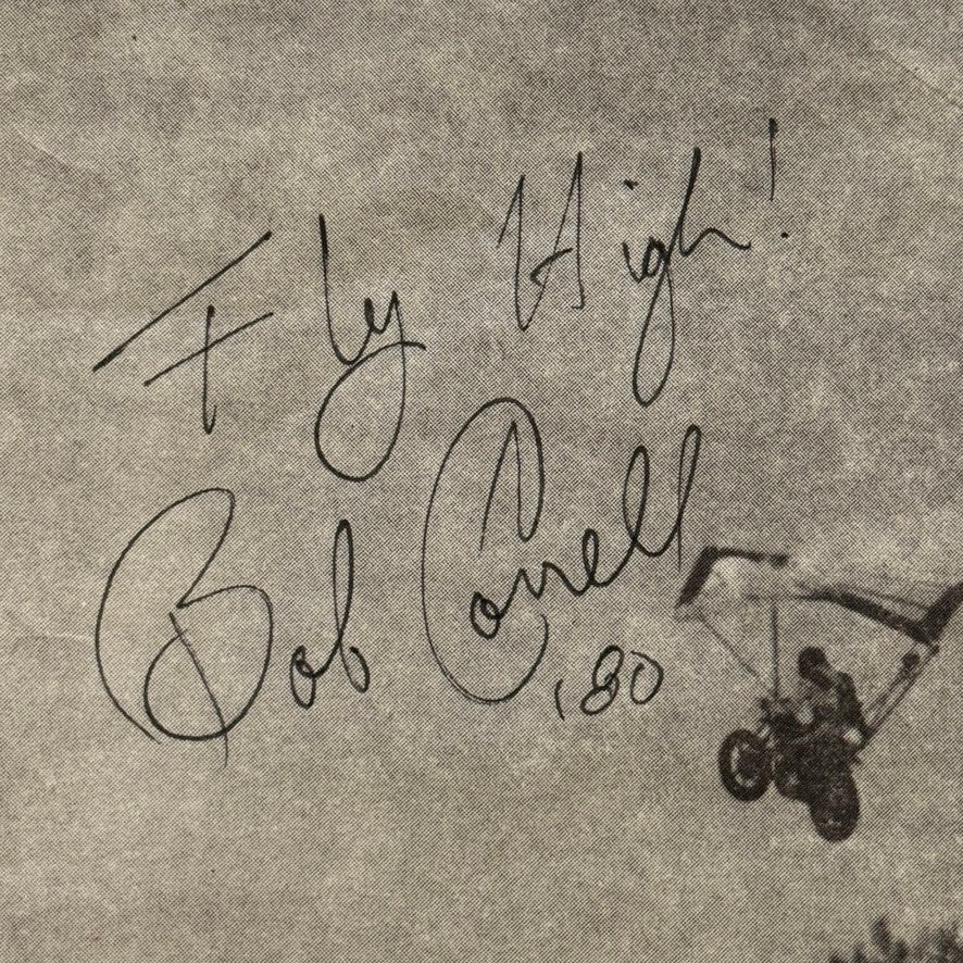 Motorcycle Stunt Man Bob Corell Crazy Correll Autograph Signed Photo Print