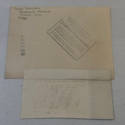 Press Photo Photograph First Lady Eleanor Roosevelt Women's Press Club 1933