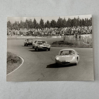 1963 Nurburgring Racing Photo Photograph Jaguar E Type Studio Worner