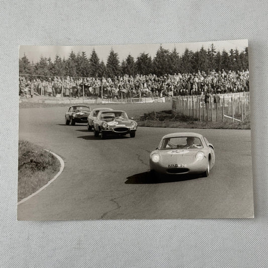 1963 Nurburgring Racing Photo Photograph Jaguar E Type Studio Worner