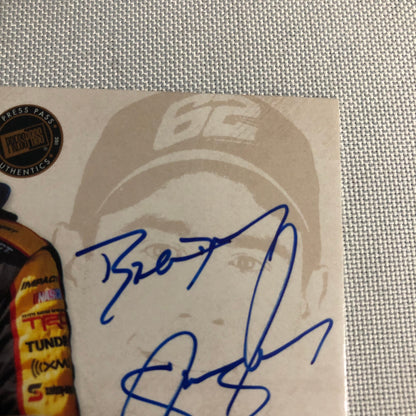 2011 Press Pass Fanfare Autograph Brendan Gaughan Signed Signature Auto NASCAR