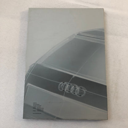 2001 Audi Avantissimo Concept Car Prototype Press Kit Photos CD GERMAN