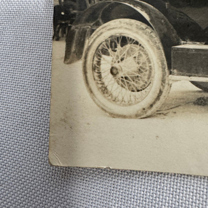 Vintage Car Photo Postcard Post Card RPPC Real Photo Postcard Automobile French