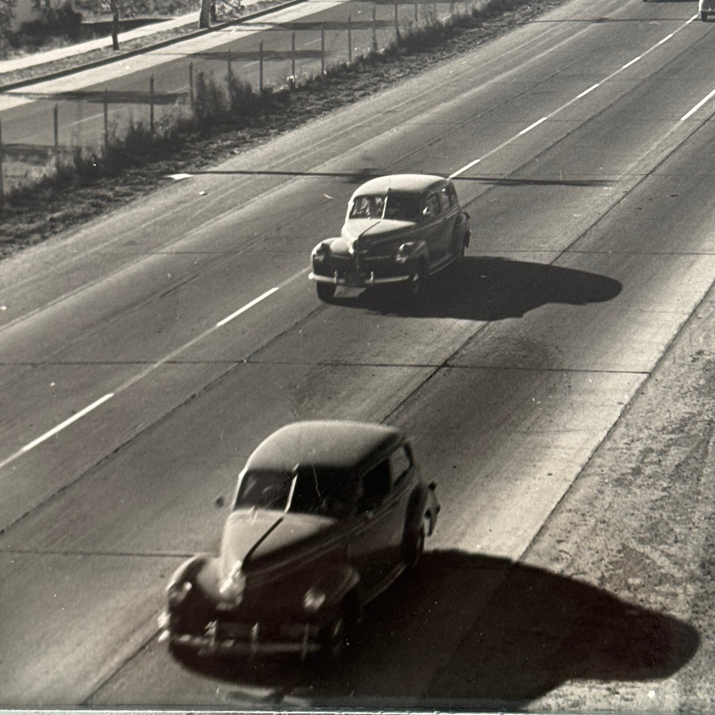 Vintage Cars on California Highway Photo Photograph Print Associated Press