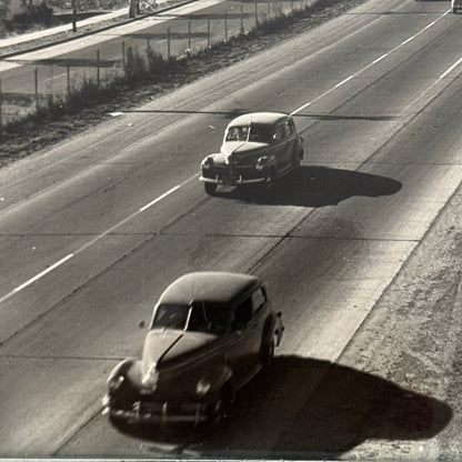 Vintage Cars on California Highway Photo Photograph Print Associated Press