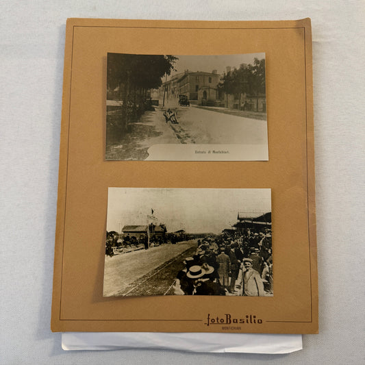 Mille Miglia Montichiari Italy 1986 Letter From Mayor with Vintage Photos 1986