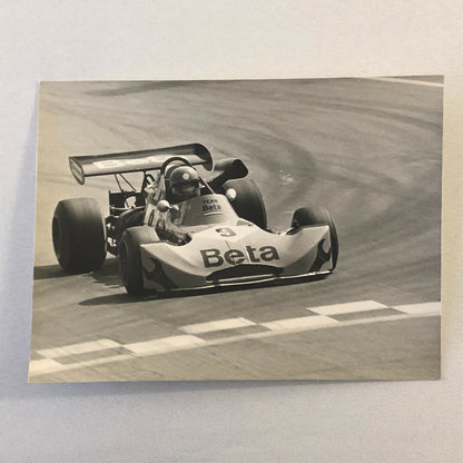 Vintage Racing Car Photo Photograph Print Team Beta Tag 209