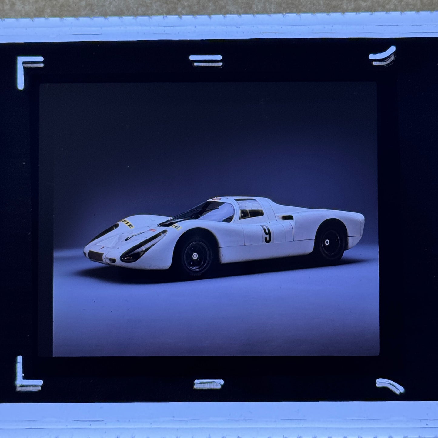 1967 Porsche Type 907 Coupe Museum Archive Factory Photo Slide Transparency