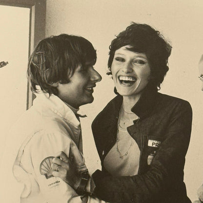 Vintage Racing Photo 1972 Jarama F2 Race JP Jarier Jean-Pierre Jarier Girlfriend