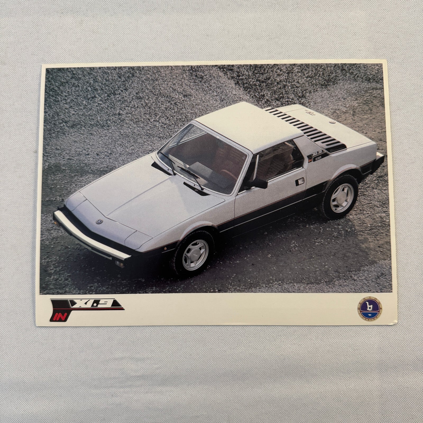 Bertone Fiat X1/9 Car Sales Sheet Brochure Advertising Fiat X19