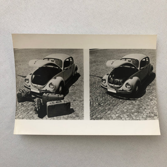 Vintage Volkswagen VW Beetle Factory Press Photo Photograph Print 1970