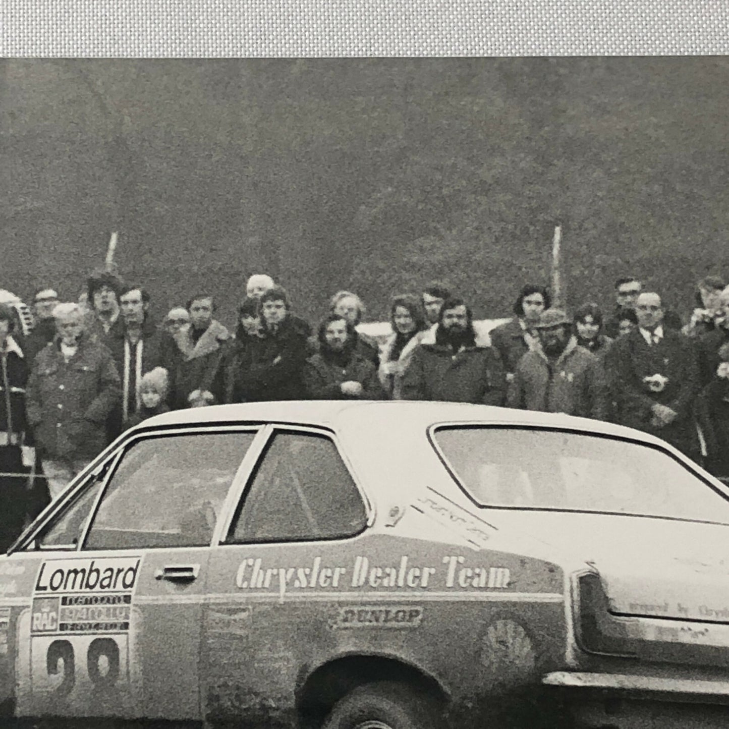 Vintage Rally Racing Photo Photograph 1974 Rallye RAC Chrysler Car 