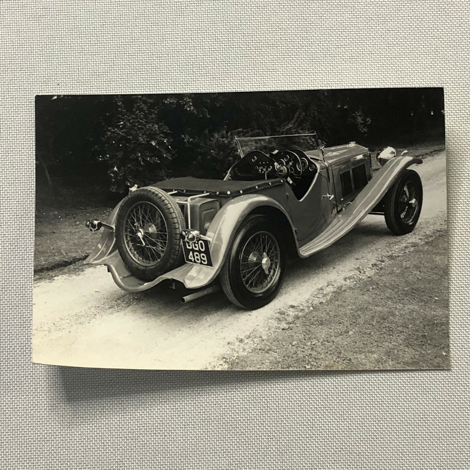 Vintage 1936 AC 16/80 Competition Sports Car Photo Photograph Print 