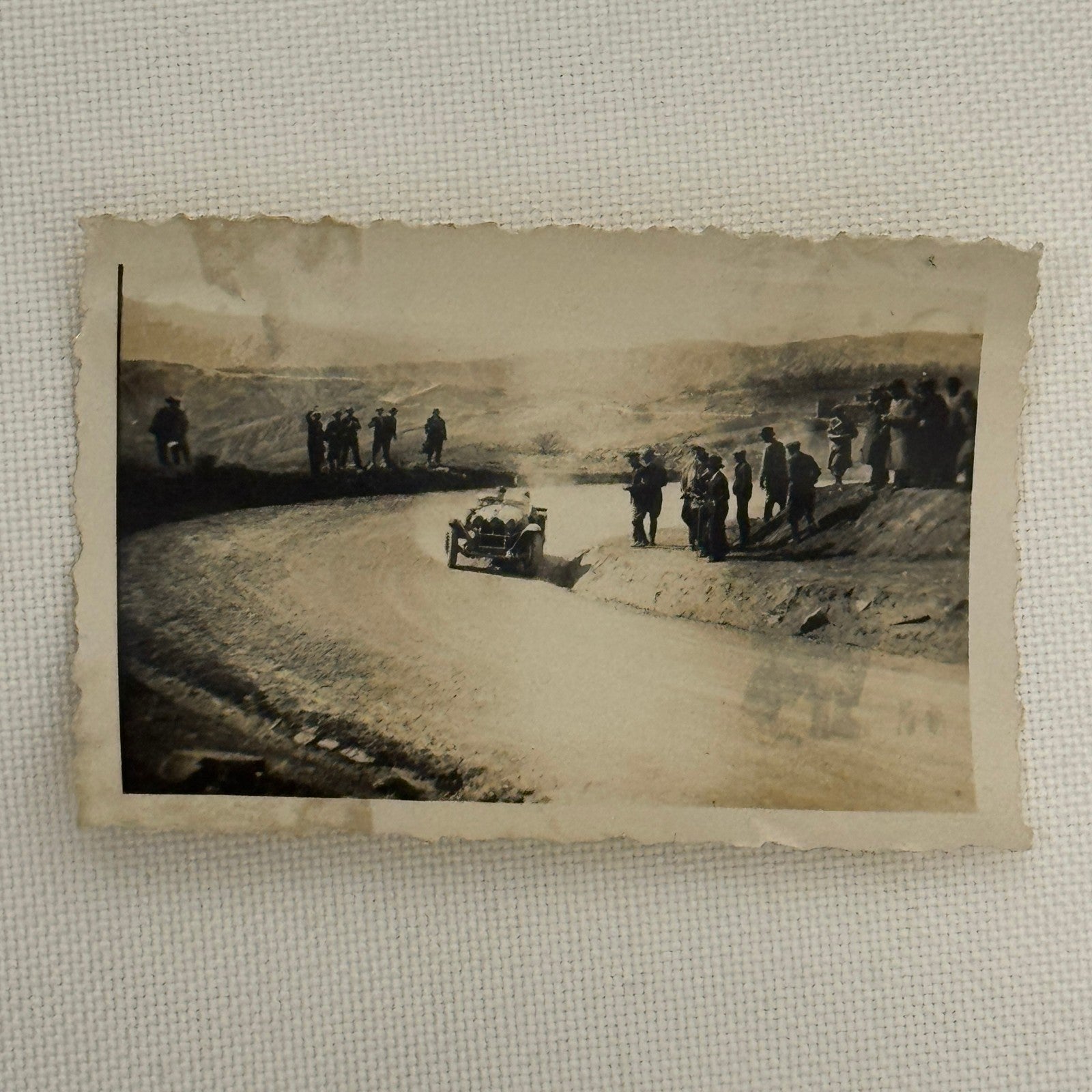 Vintage Racing Car Photo Photograph Early Automobile Motorsport