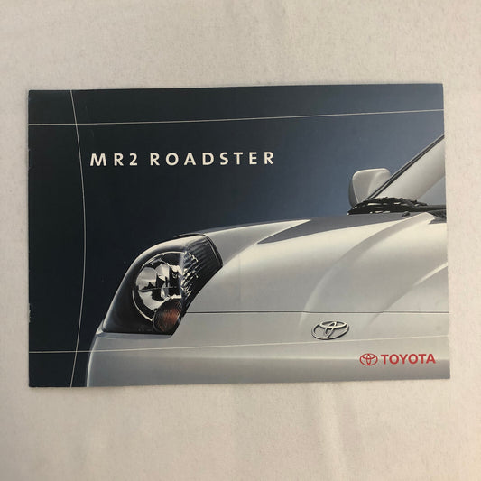Toyota MR2 Roadster Car Sales Brochure Catalog Advertising GERMAN TEXT European