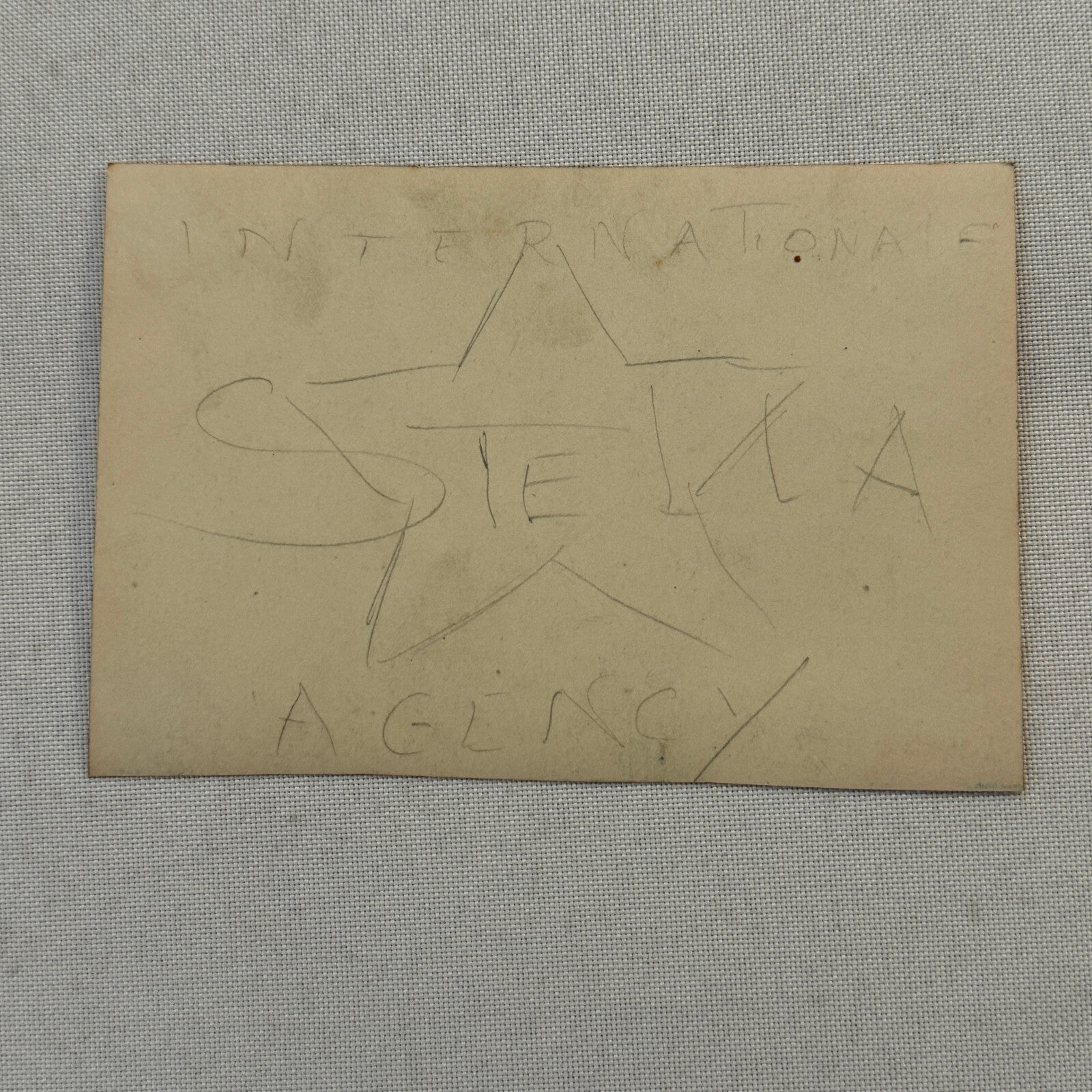 Vintage CIrcus Balancing Act Advertising Card Lot of 2 Christian & Fleurette