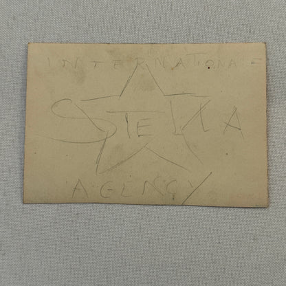 Vintage CIrcus Balancing Act Advertising Card Lot of 2 Christian & Fleurette