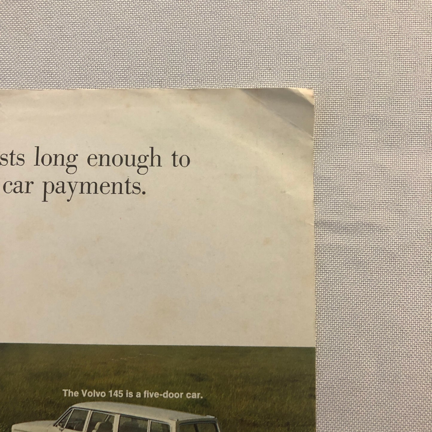 Vintage Volvo Sales Sheet Brochure Catalog 1800S 1800 S 145 Station Wagon 142 +