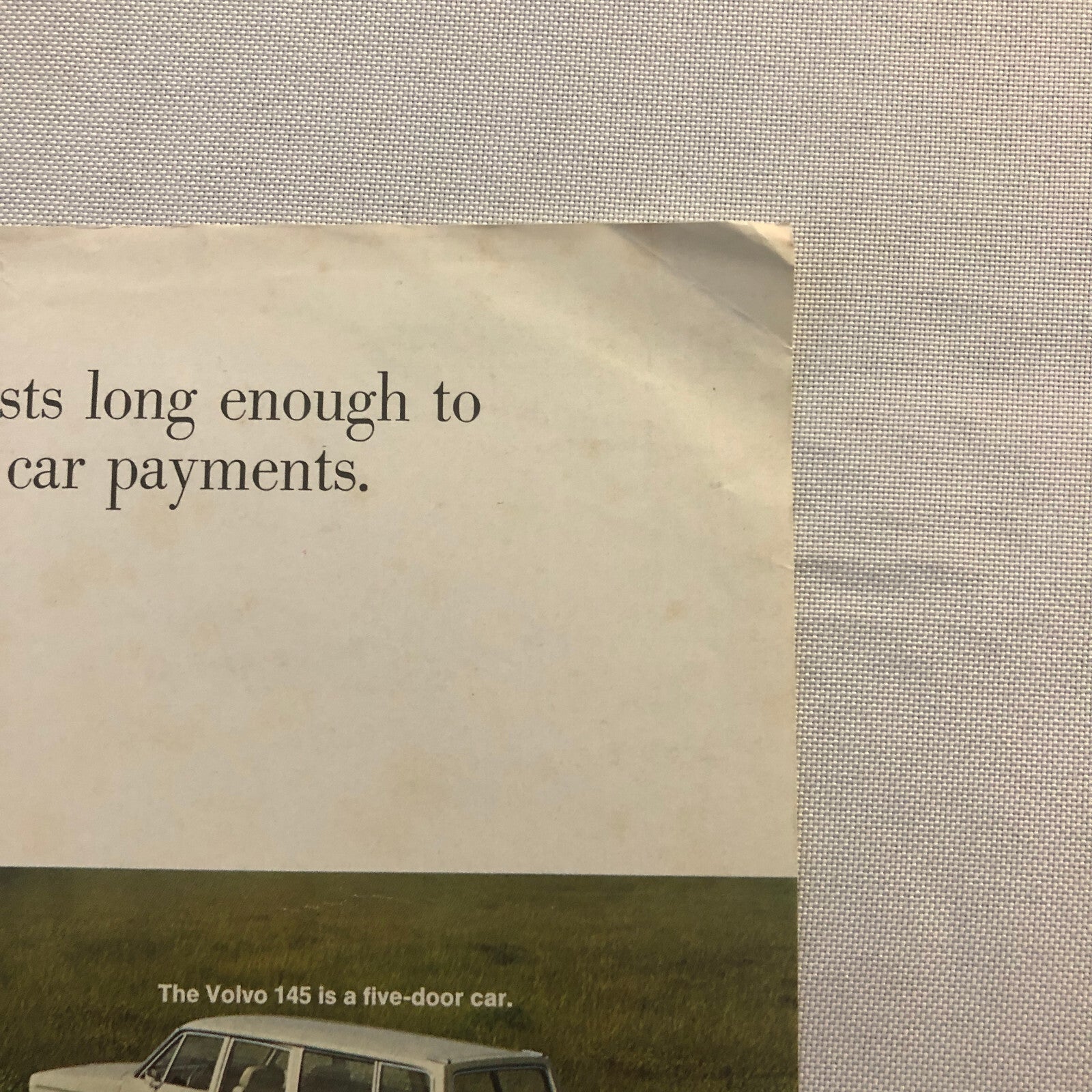 Vintage Volvo Sales Sheet Brochure Catalog 1800S 1800 S 145 Station Wagon 142 +